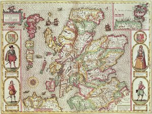 İskoçya Krallığı, Jodocus Hondius (1563-1612) tarafından 